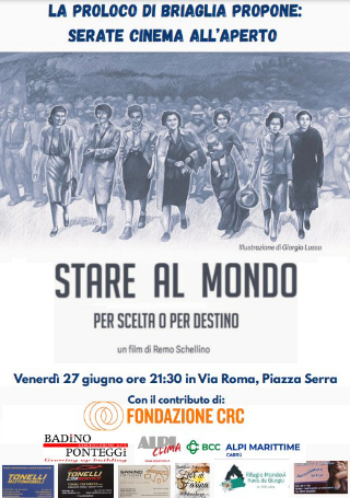 Briaglia - Il 27 giugno rassegna cinematografica con il film di Remo Schellino