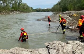 Verduno - nessuna svolta nel Tanaro: sospese le ricerche di Abdou e Daniele