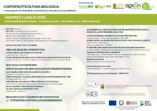 Manta - Il 1° luglio un convegno sull’ortofrutticoltura biologica: innovazione, produttività e nuove sfide di mercato